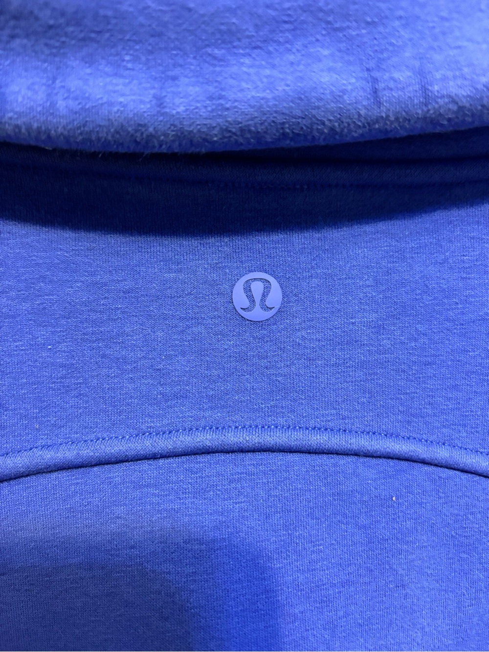 Women’s Lululemon Thick Fleece Half-Zip in Wild Indigo - M/L - Picture 4 of 5